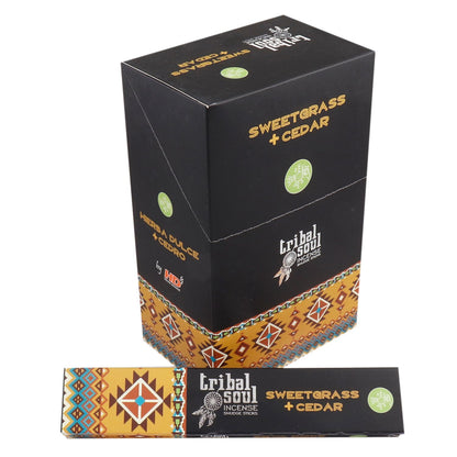 Tribal Soul Incense Sticks- Sweet Grass + Cedar - Vivid Aromas UK