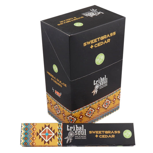 Tribal Soul Incense Sticks- Sweet Grass + Cedar - Vivid Aromas UK