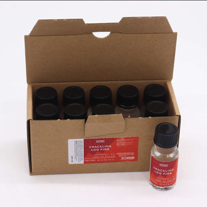 Crackling Log Fire Fragrance Oil 10ml - Vivid Aromas UK