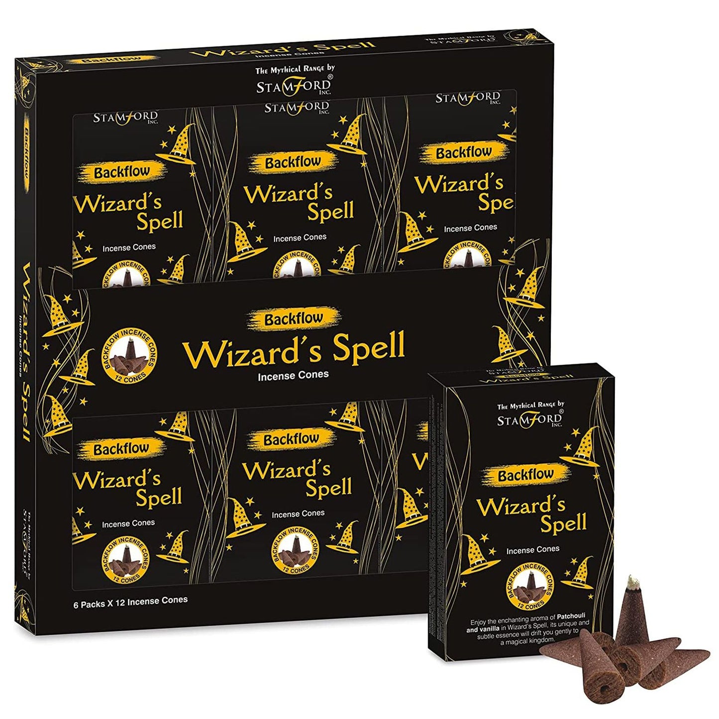 Mythical Backflow Cones - Wizard Spell - Vivid Aromas UK
