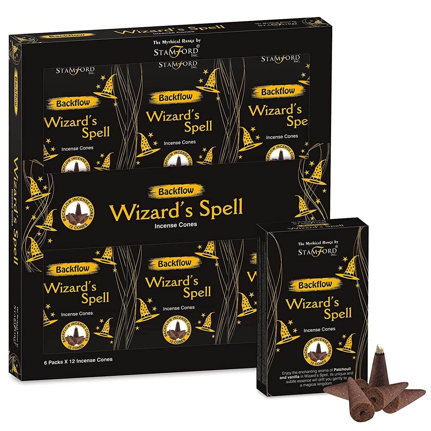 Mythical Backflow Cones - Wizard Spell - Vivid Aromas UK