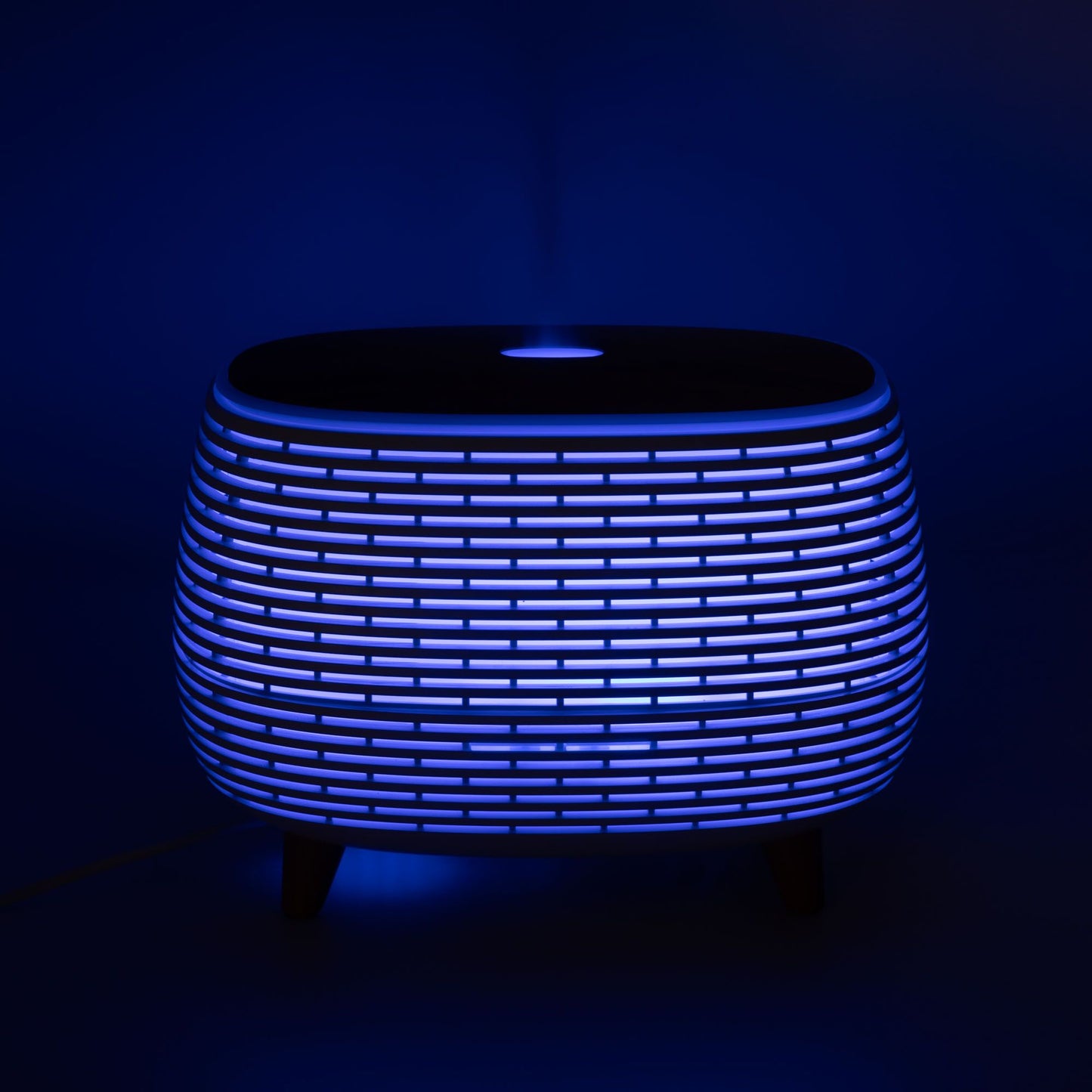 Futuristic Ribbed Aroma Diffuser with Colour-Changing Light - Vivid Aromas UK