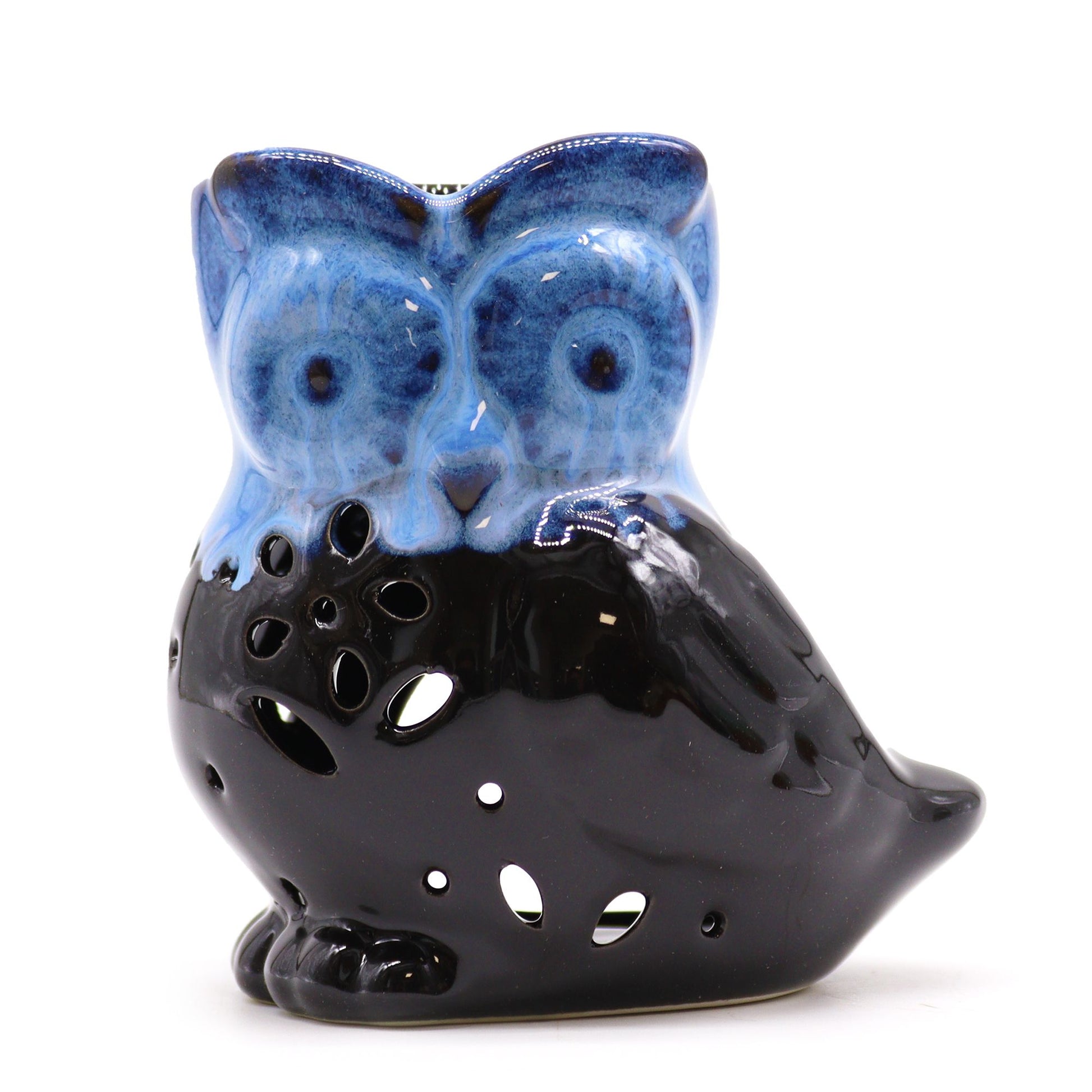 Classic Rustic Oil Burner - Owl Side-on (assorted) - Vivid Aromas UK