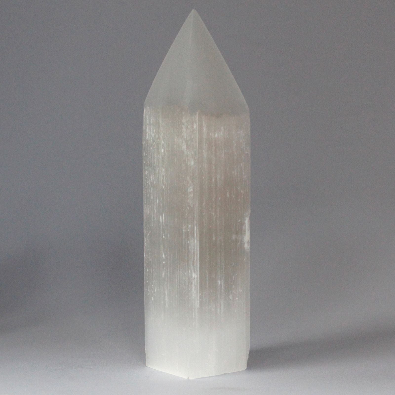 Selenite Pencil Point Tower - 20 cm - Vivid Aromas UK