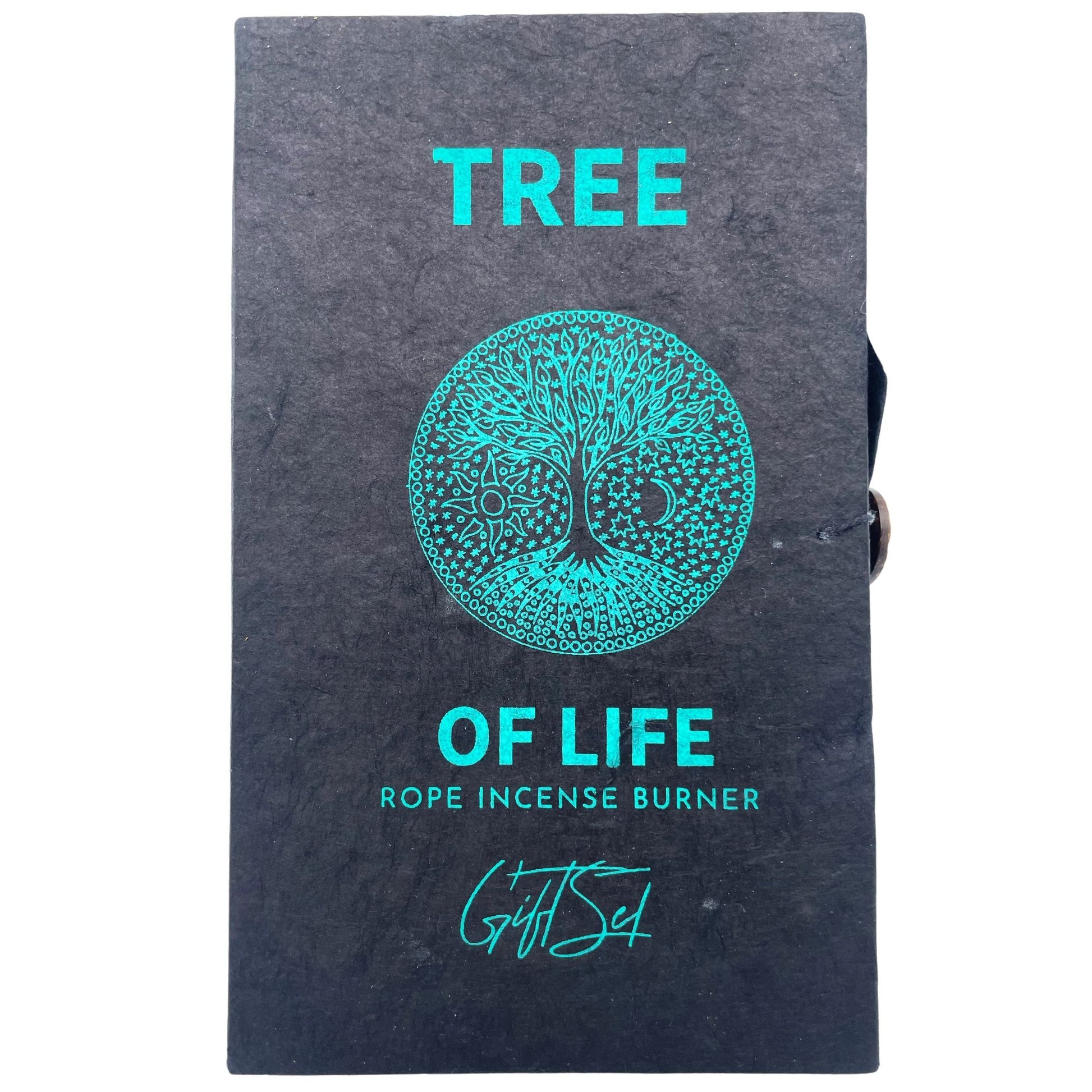 Rope Incense and Silver Plated Holder Set - Tree of Life - Vivid Aromas UK