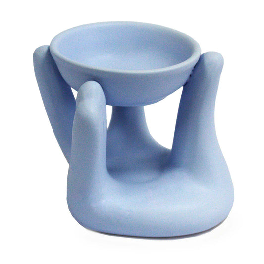 Open Hands Oil Burner - Blue - Vivid Aromas UK