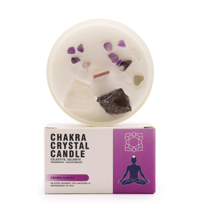 Chakra Crystal Candles - Crown Chakra - Vivid Aromas UK