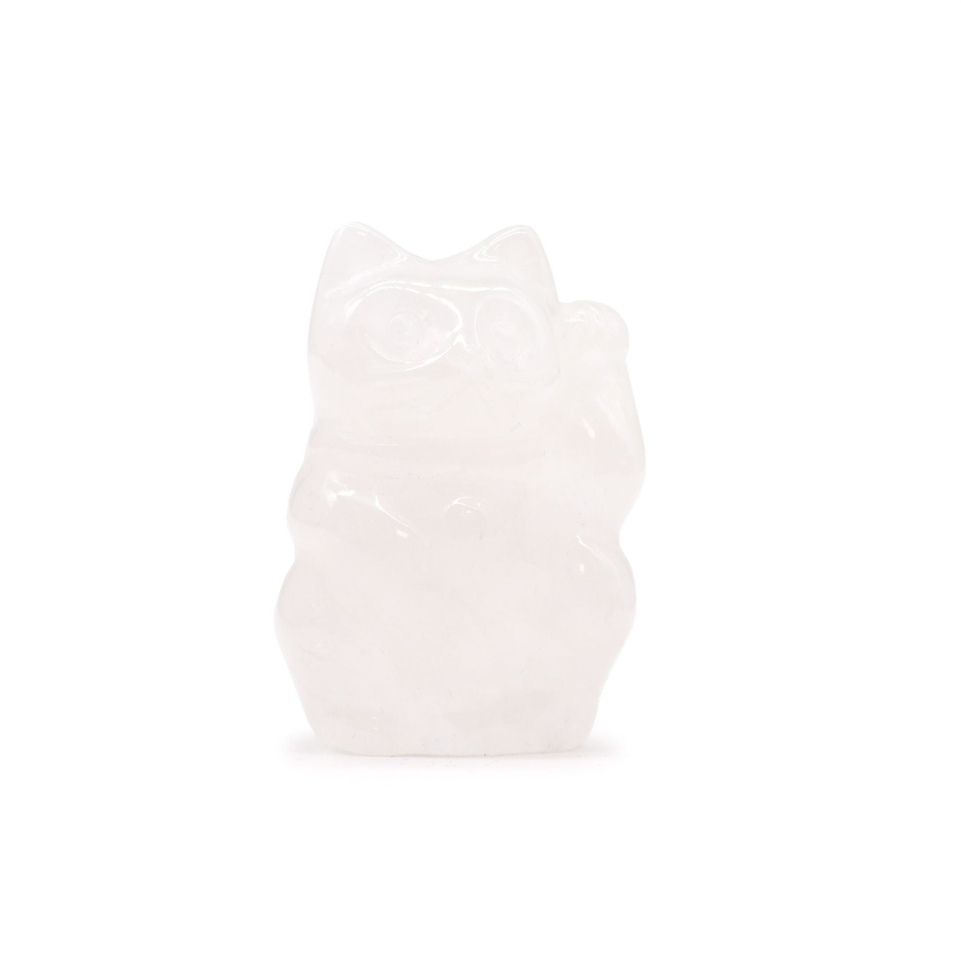 Gemstone Lucky Cat - Rose Quartz - Vivid Aromas UK
