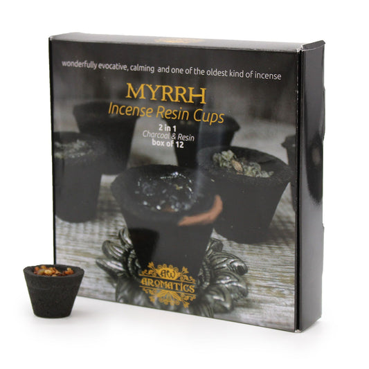 Box of 12 Resin Cups - Myrrh - Vivid Aromas UK