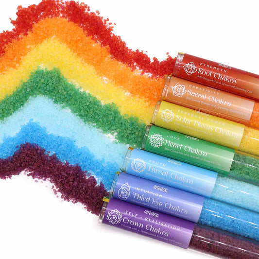 Chakra Bath Salt - Gift Pack of 7 - Vivid Aromas UK