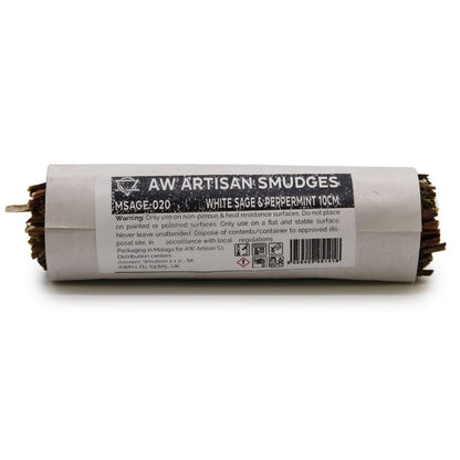Smudge Stick - White Sage & Peppermint 10cm - Vivid Aromas UK