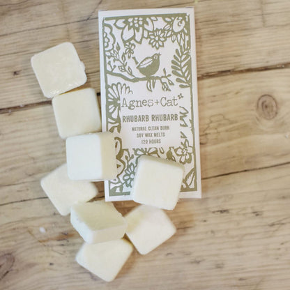 Agnes + Cat Box of 8 Wax Melts - Rhubarb Rhubarb - Vivid Aromas UK