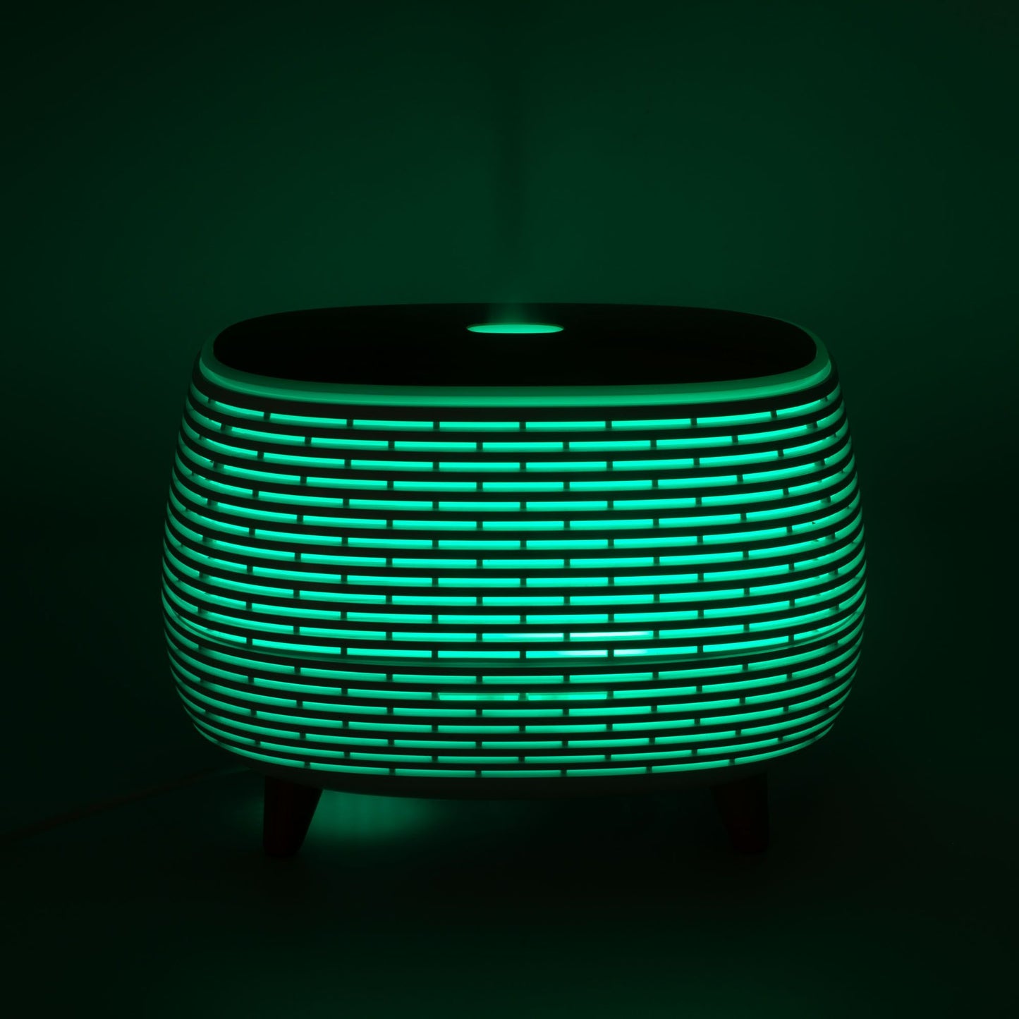 Futuristic Ribbed Aroma Diffuser with Colour-Changing Light - Vivid Aromas UK