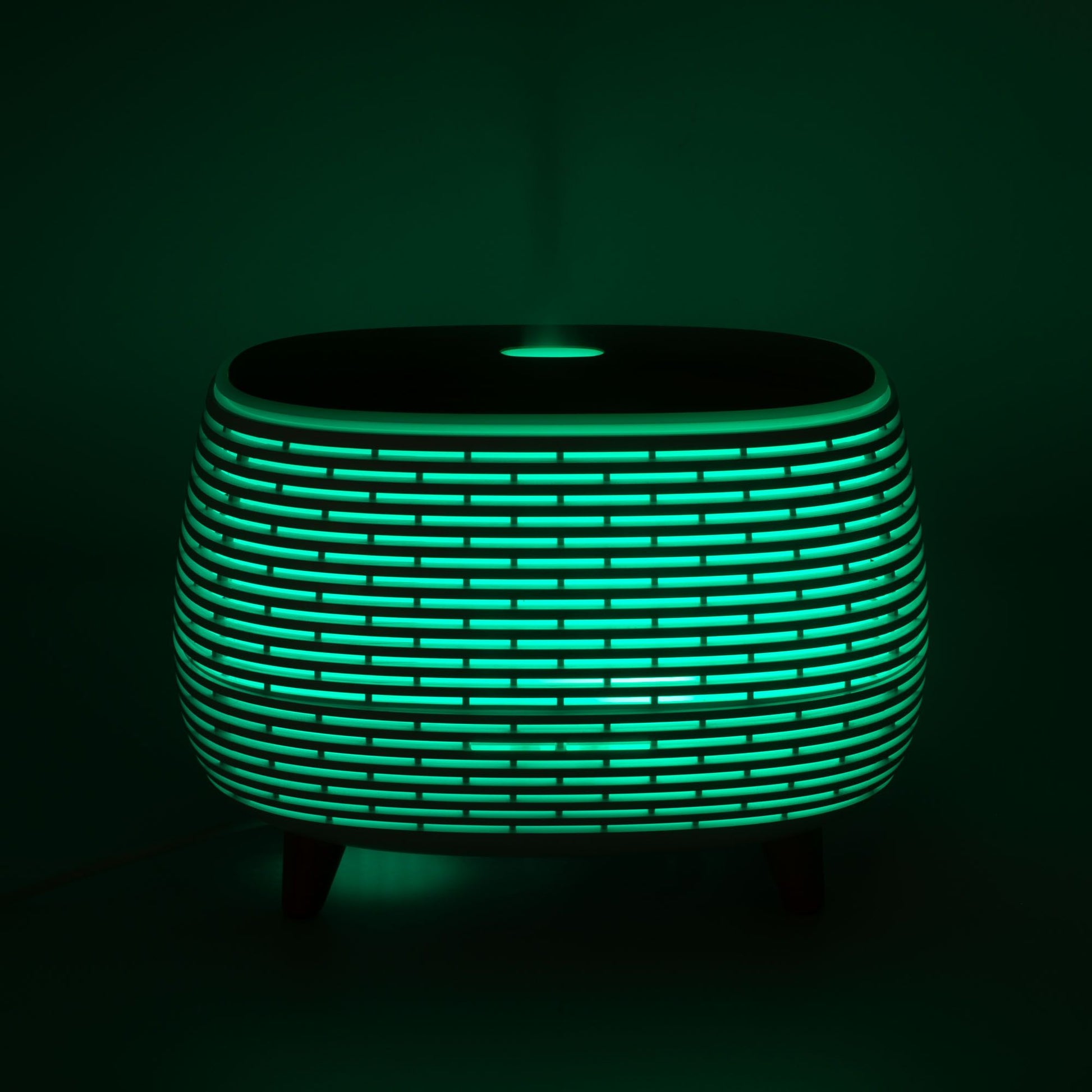 Futuristic Ribbed Aroma Diffuser with Colour-Changing Light - Vivid Aromas UK