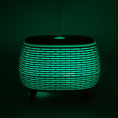 Futuristic Ribbed Aroma Diffuser with Colour-Changing Light - Vivid Aromas UK