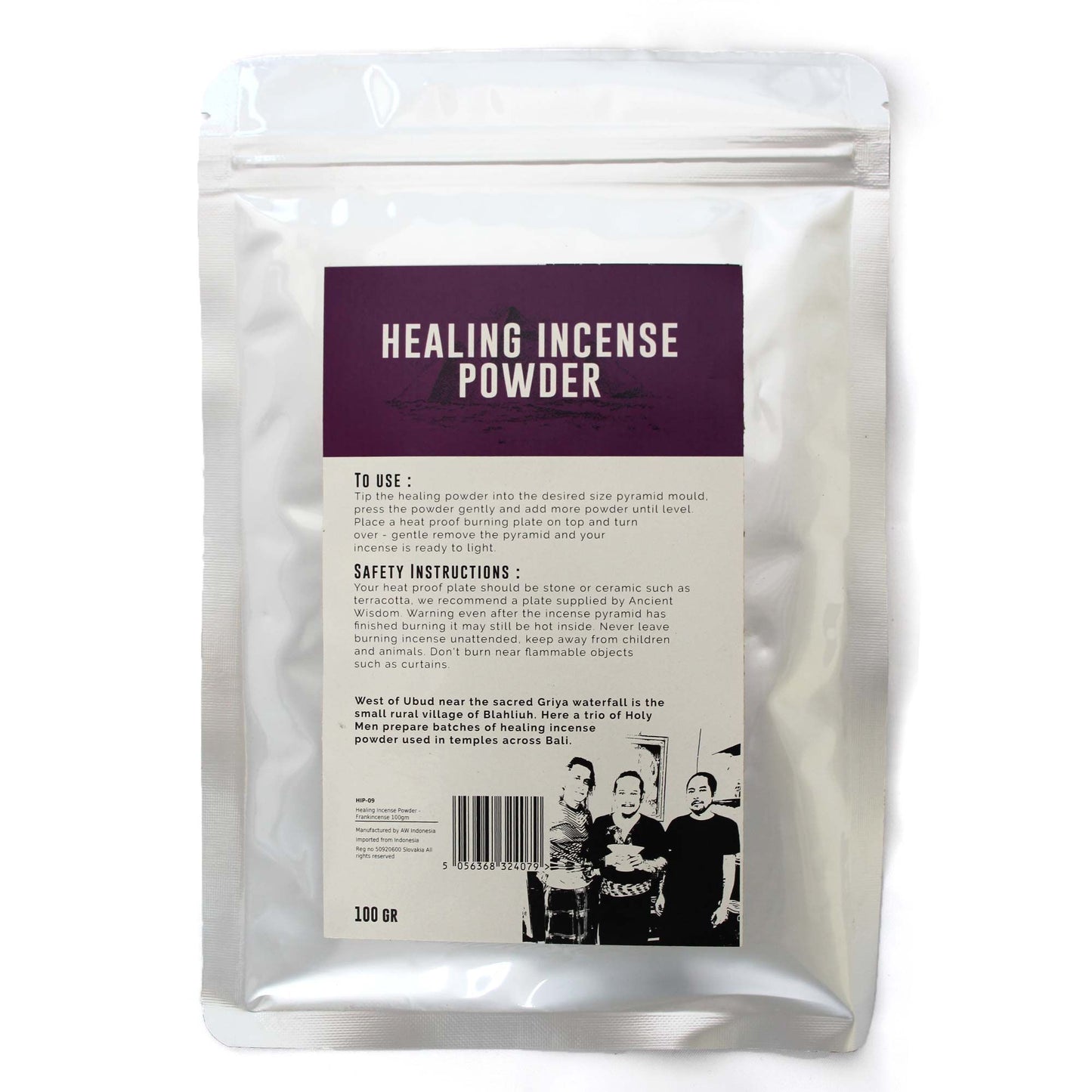 Healing Incense Powder - Frankincense 100gm - Vivid Aromas UK
