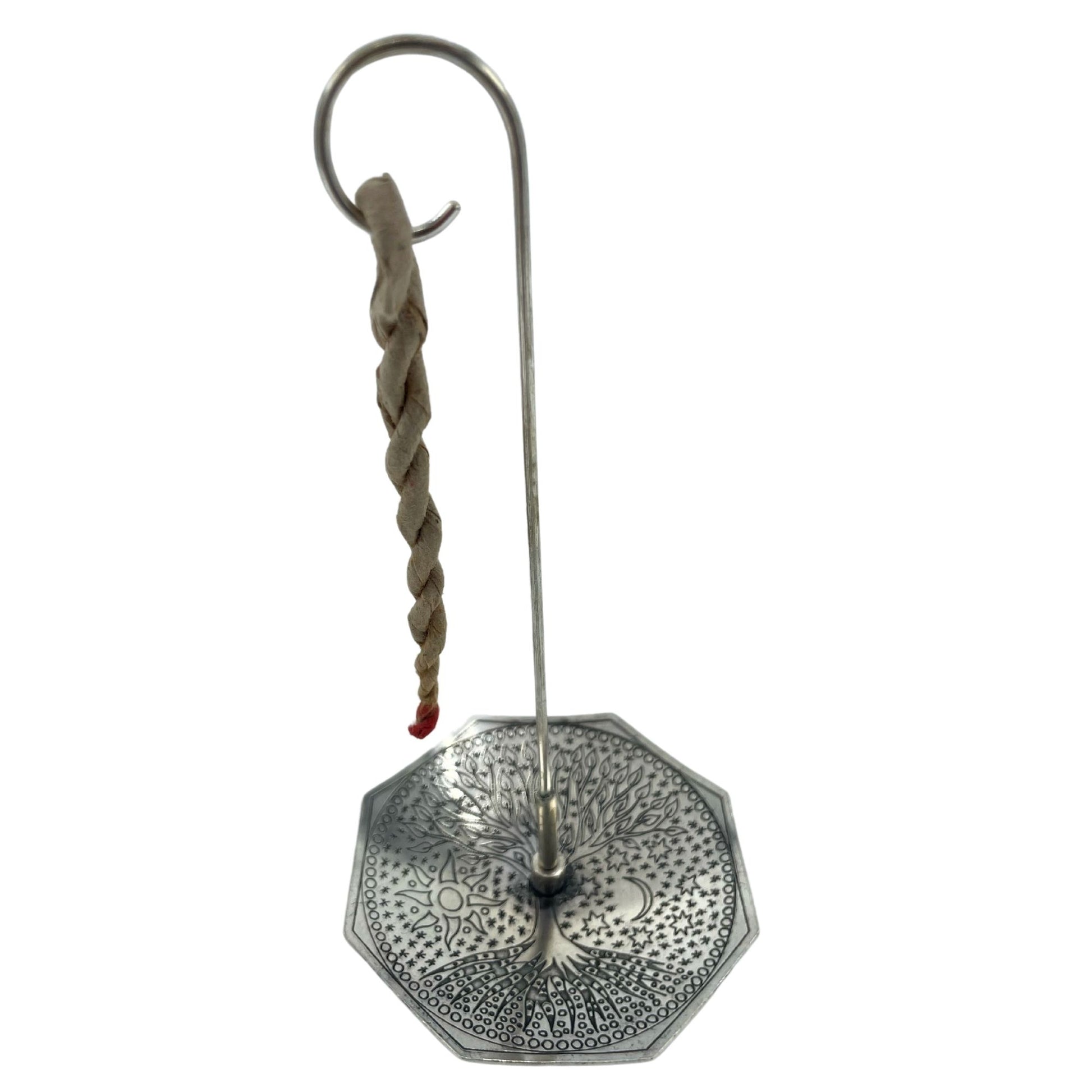 Rope Incense and Silver Plated Holder Set - Tree of Life - Vivid Aromas UK