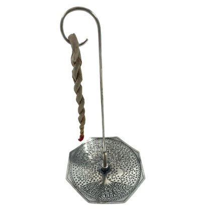 Rope Incense and Silver Plated Holder Set - Tree of Life - Vivid Aromas UK