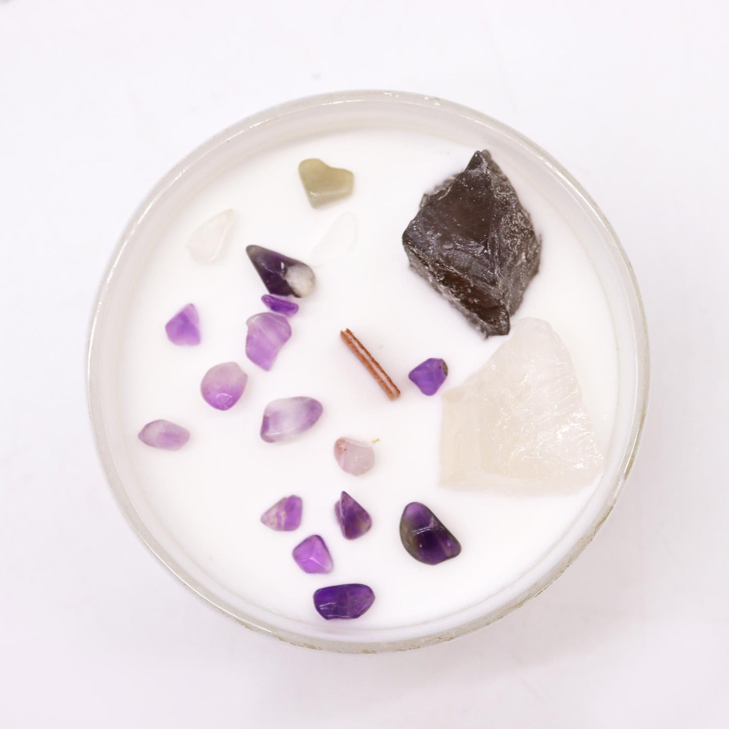 Chakra Crystal Candles - Crown Chakra - Vivid Aromas UK