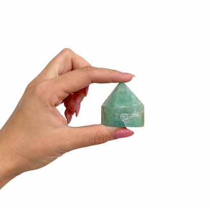 Gemstone Top Polished Points - Indian Amazonite (approx 5-6 pieces) - Vivid Aromas UK