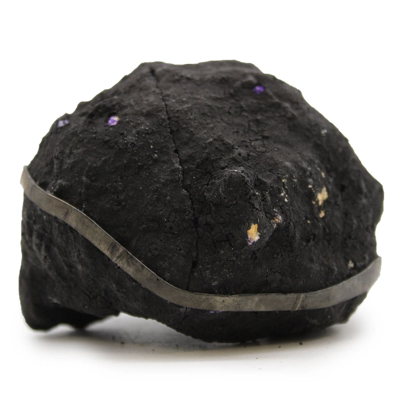 Coloured Calsite Geodes - Black Rock - Purple - Vivid Aromas UK