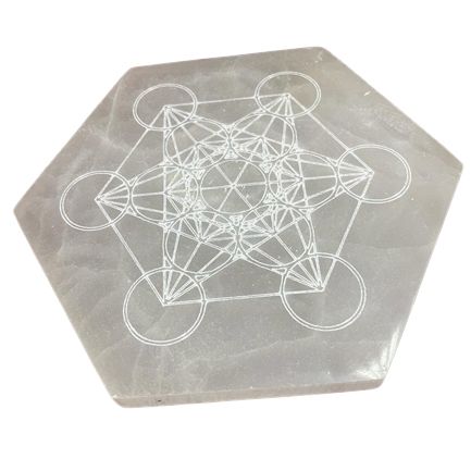 Hexagonal Charging Plate 18cm - Direction & Decision - Vivid Aromas UK