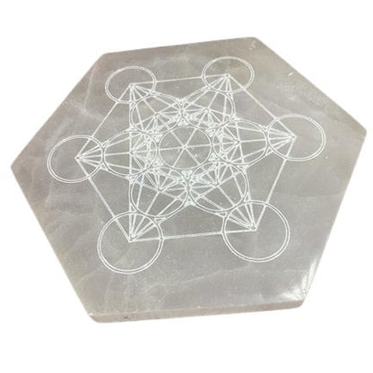 Hexagonal Charging Plate 18cm - Direction & Decision - Vivid Aromas UK
