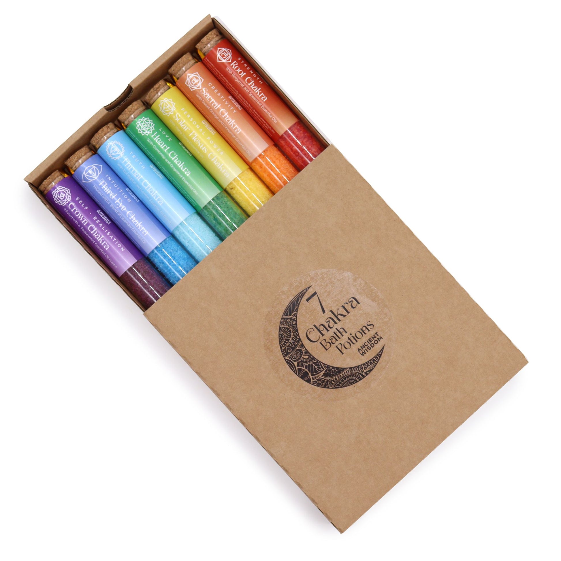 Chakra Bath Salt - Gift Pack of 7 - Vivid Aromas UK