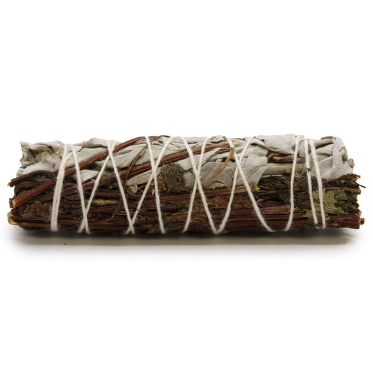 Smudge Stick - White Sage & Peppermint 10cm - Vivid Aromas UK