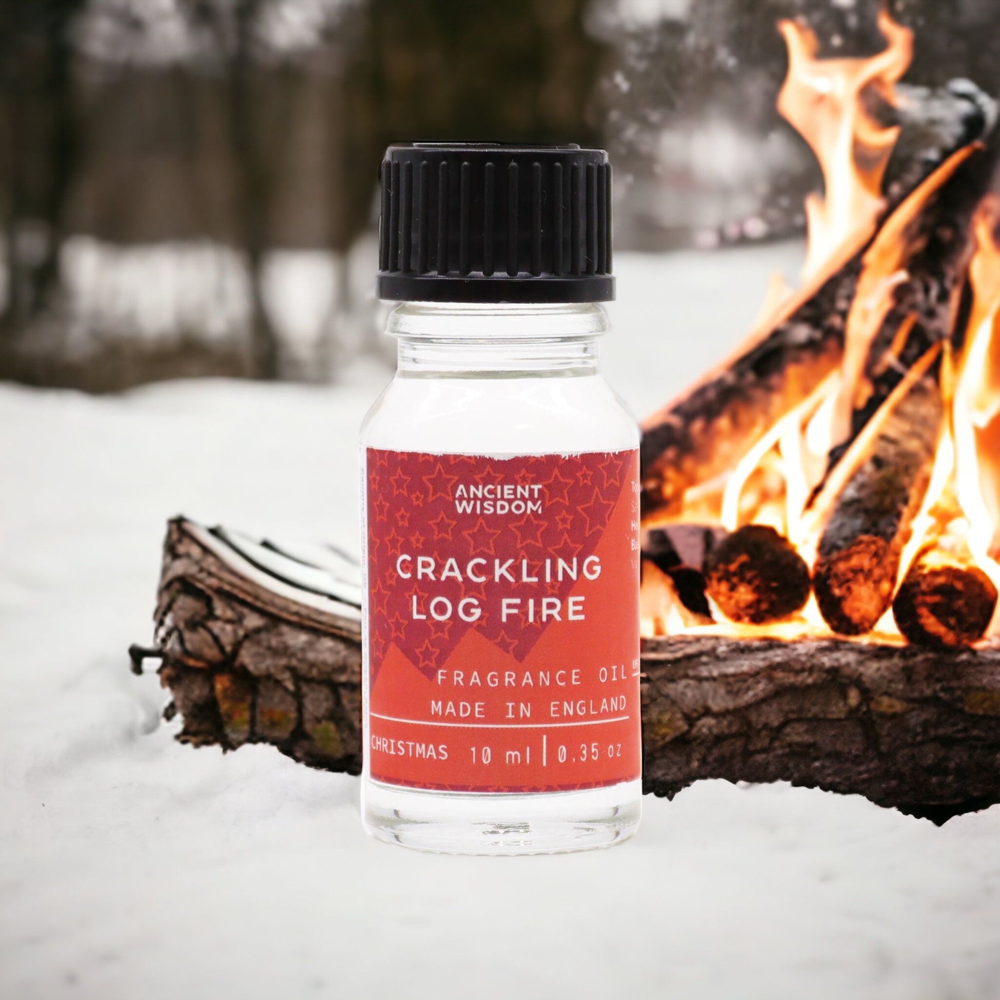 Crackling Log Fire Fragrance Oil 10ml - Vivid Aromas UK