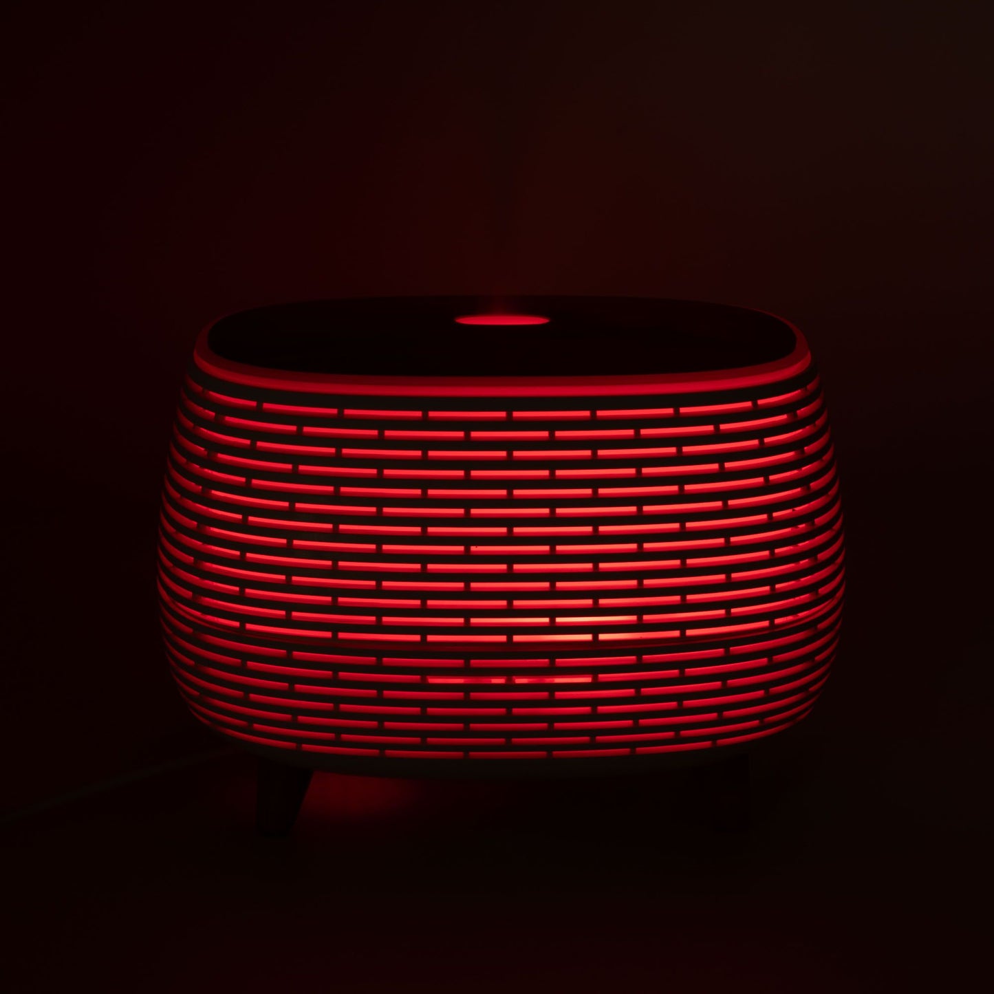 Futuristic Ribbed Aroma Diffuser with Colour-Changing Light - Vivid Aromas UK