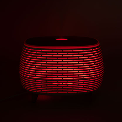 Futuristic Ribbed Aroma Diffuser with Colour-Changing Light - Vivid Aromas UK