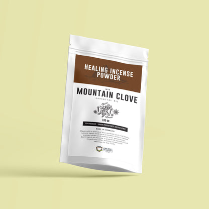 Healing Incense Powder - Mountain Clove 100gm - Vivid Aromas UK