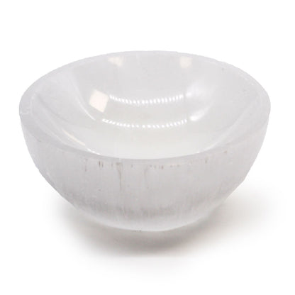 Selenite Round Bowl - 8cm - Vivid Aromas UK