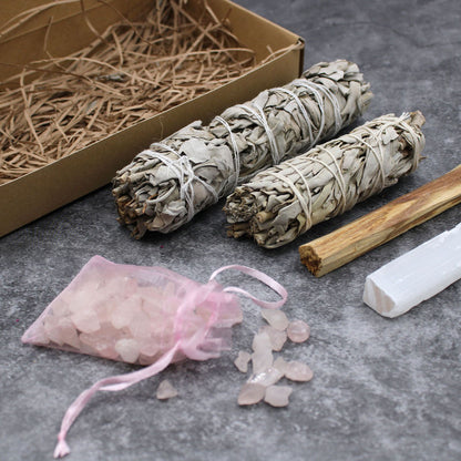 Energy Cleansing & Smudging Kit - Meditation - Vivid Aromas UK