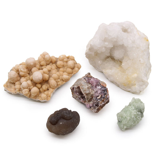 Rare Mineral Specimens - Pack of 5 - Mix 1 - Vivid Aromas UK