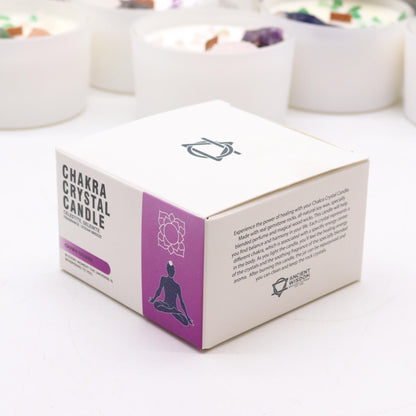 Chakra Crystal Candles - Crown Chakra - Vivid Aromas UK