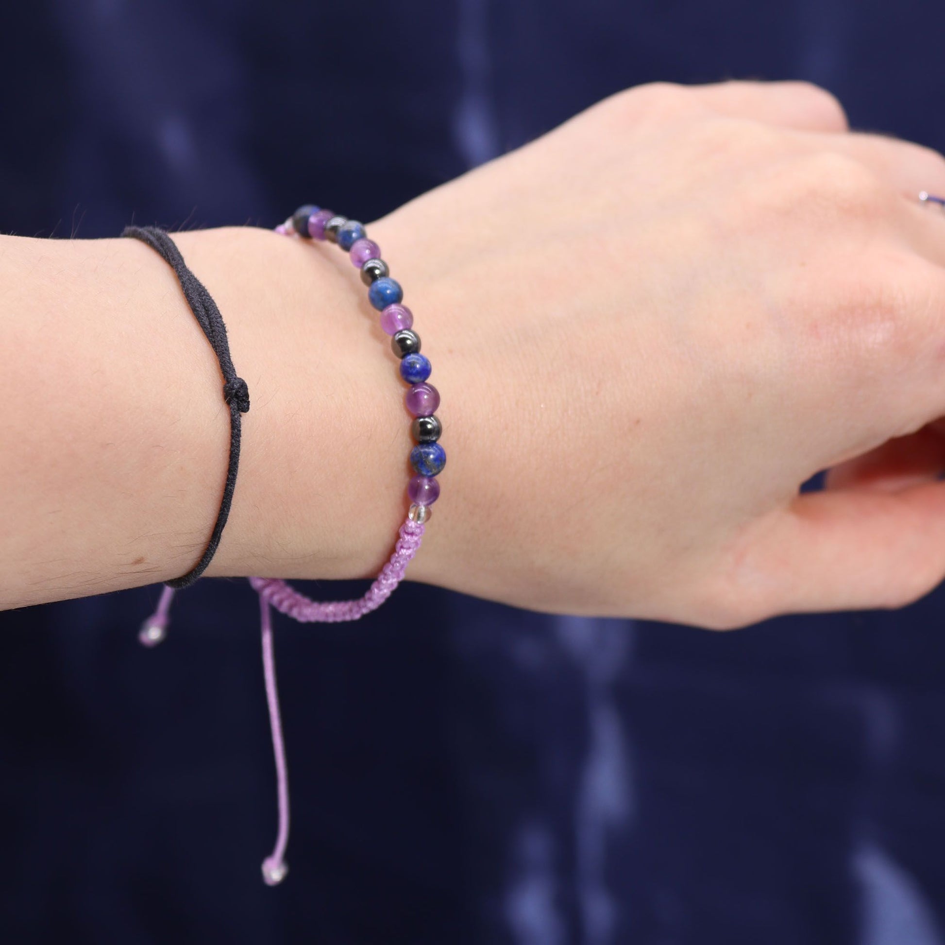 Zodiac Crystal Candle with Gemstone Bracelet - Aquarious - Vivid Aromas UK