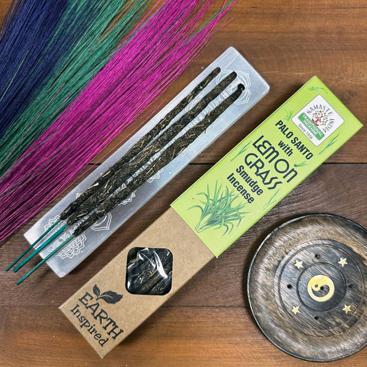 Earth Inspired Smudge Incense - Lemon Grass - Vivid Aromas UK