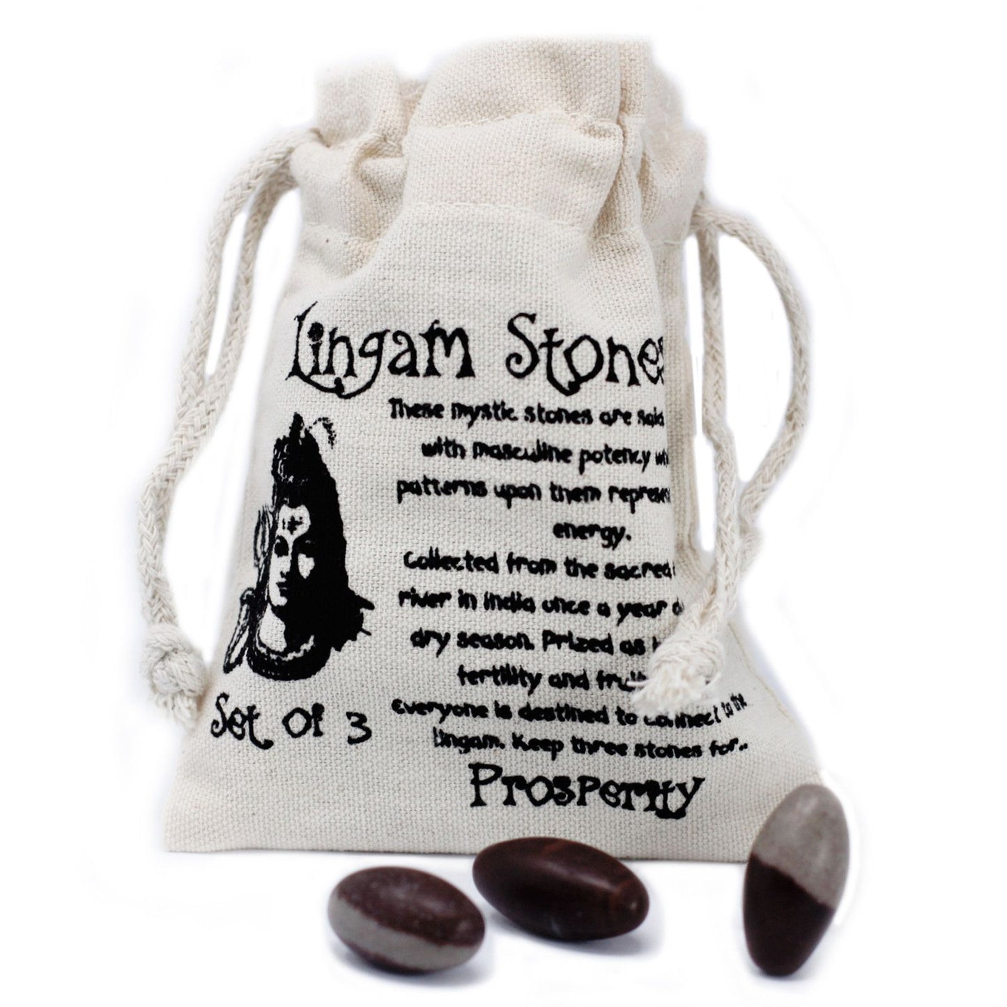 One Inch Lingam - 3 Stones - Vivid Aromas UK