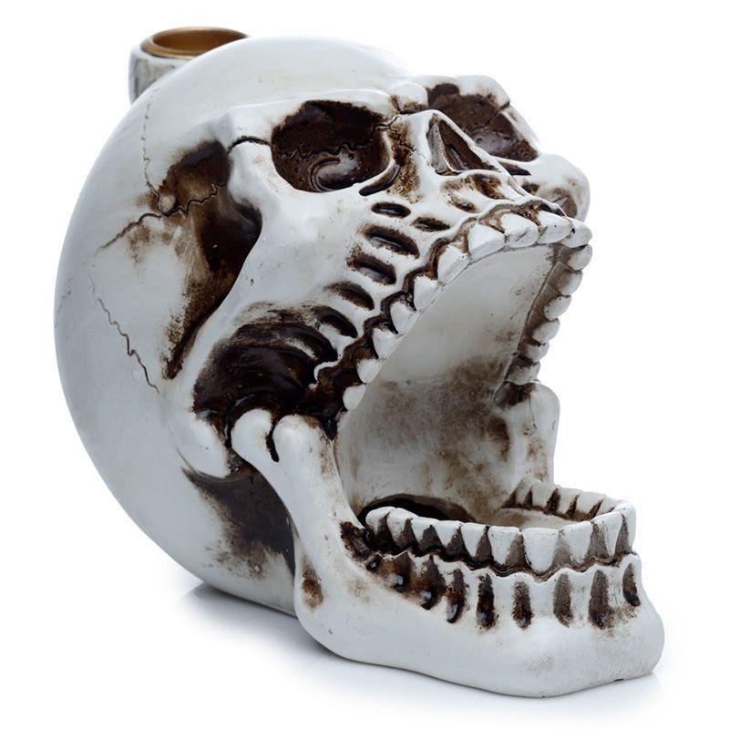 Skull with Open Mouth Backflow Incense Burner - Vivid Aromas UK