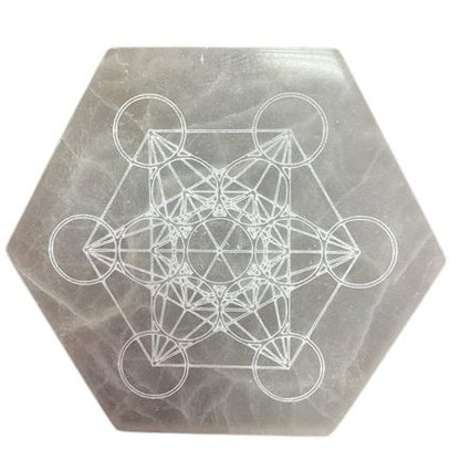 Hexagonal Charging Plate 18cm - Direction & Decision - Vivid Aromas UK