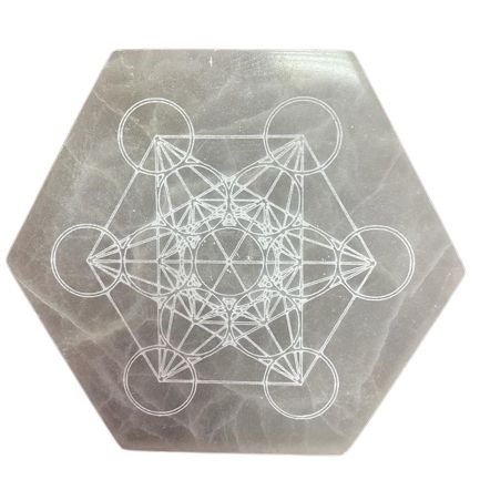 Hexagonal Charging Plate 18cm - Direction & Decision - Vivid Aromas UK