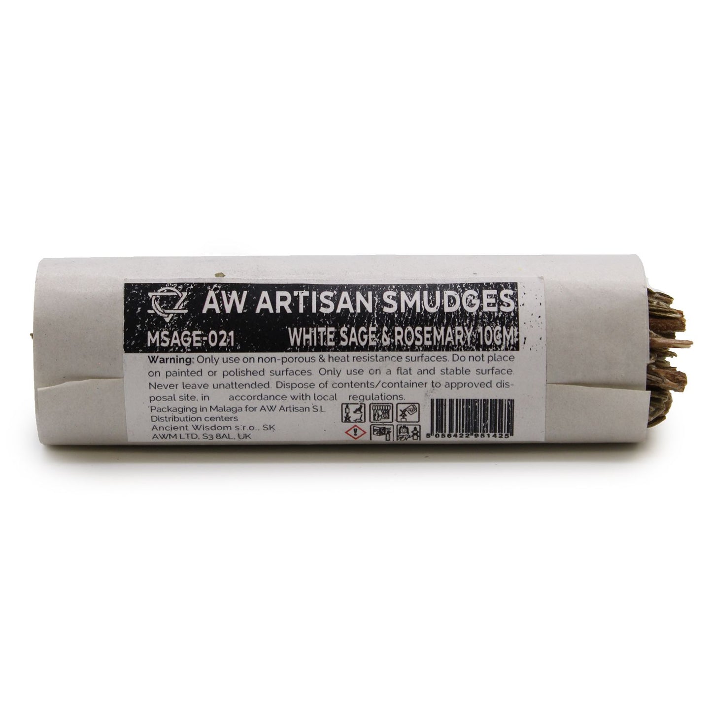 Smudge Stick - White Sage & Rosemary 10cm - Vivid Aromas UK