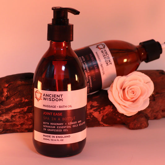 Aromatherapy Massage and Bath Oil - Joint Ease 300ml - Vivid Aromas UK