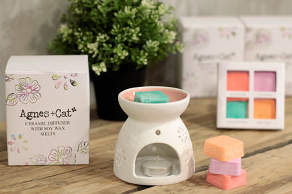 Wax Melter with Four Soy Wax Melts - Vivid Aromas UK