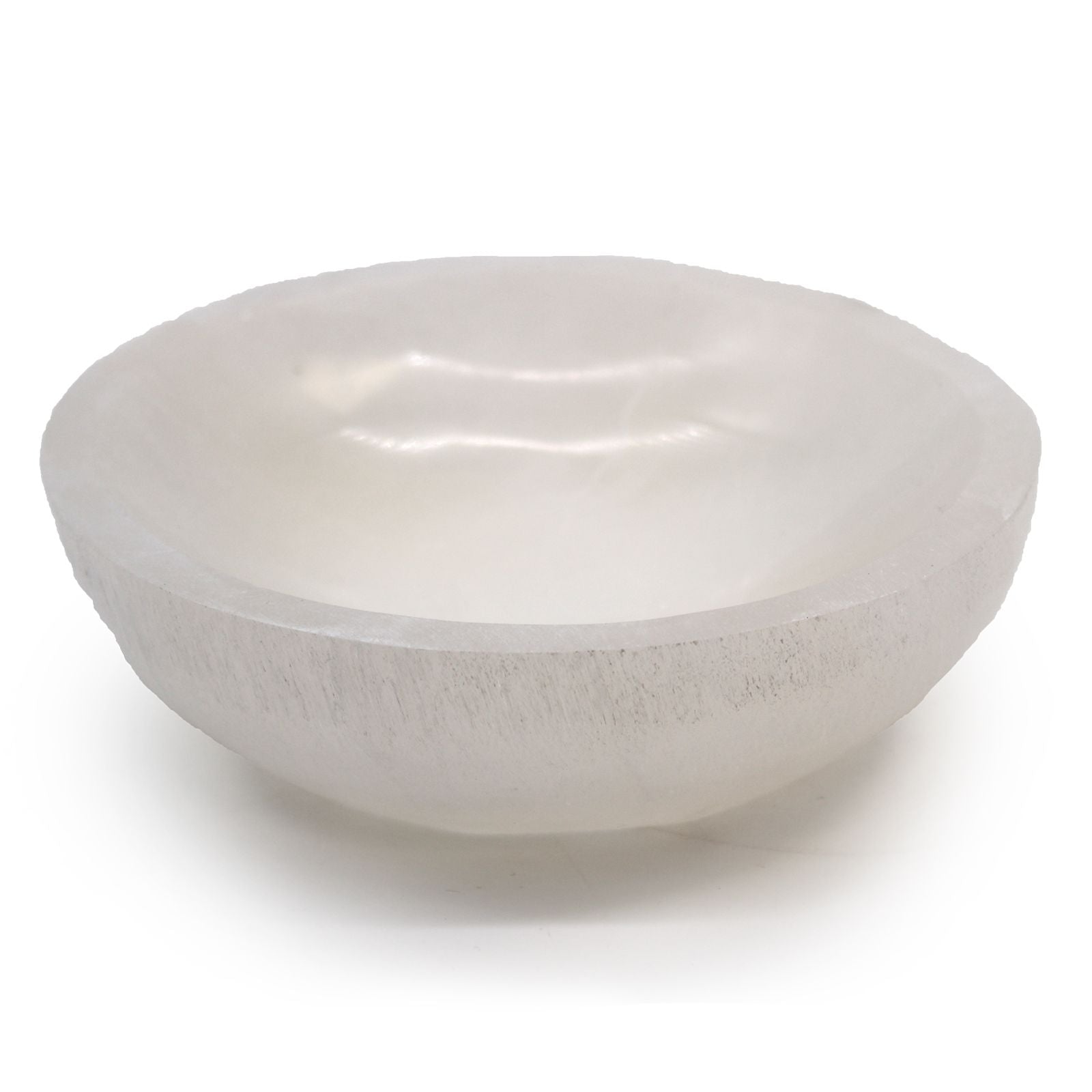 Selenite Round Bowl - 15cm - Vivid Aromas UK