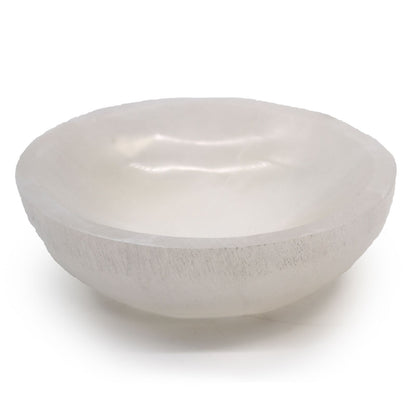 Selenite Round Bowl - 15cm - Vivid Aromas UK