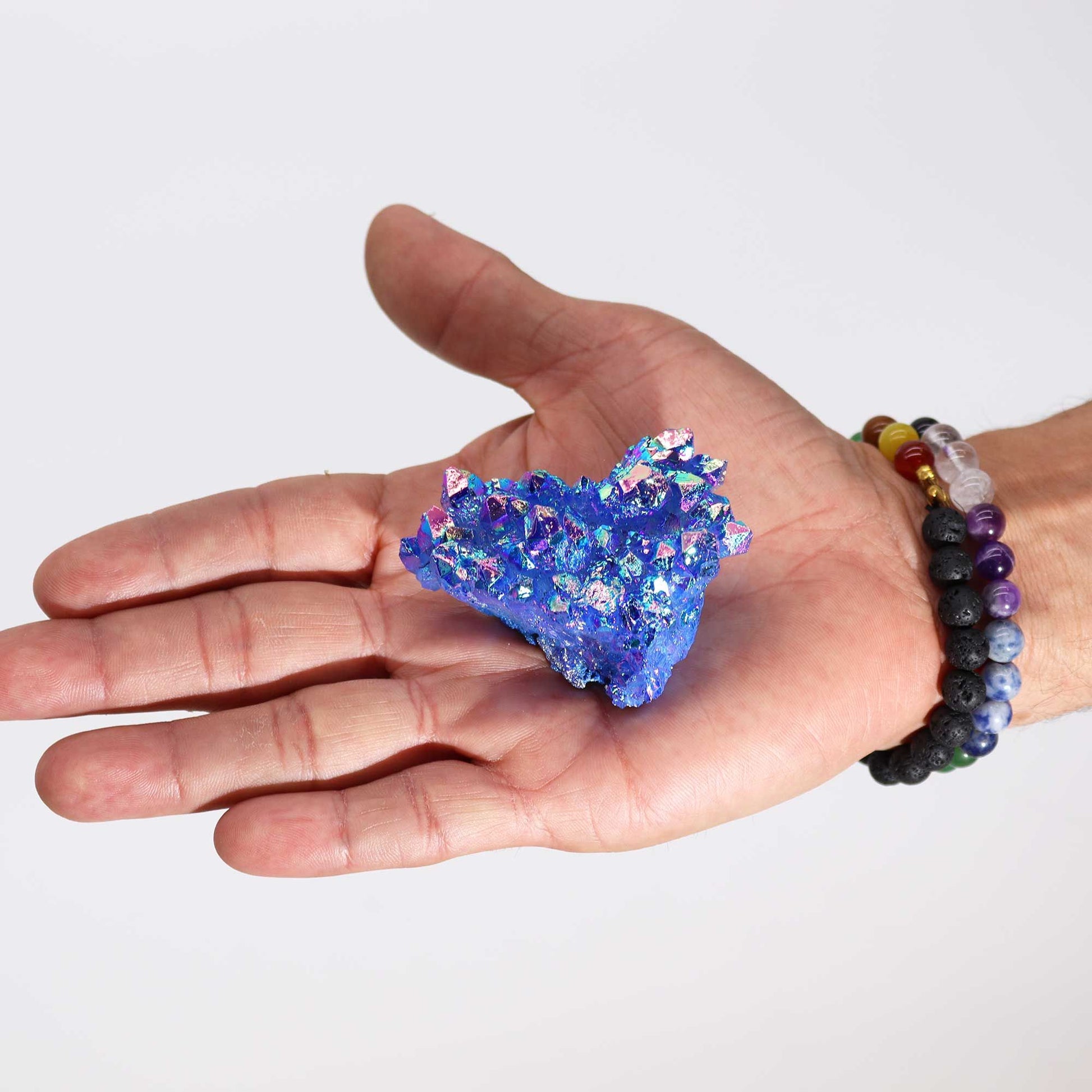 Med Enhanced Quartz - Aura Aqua Halo Quartz - Vivid Aromas UK