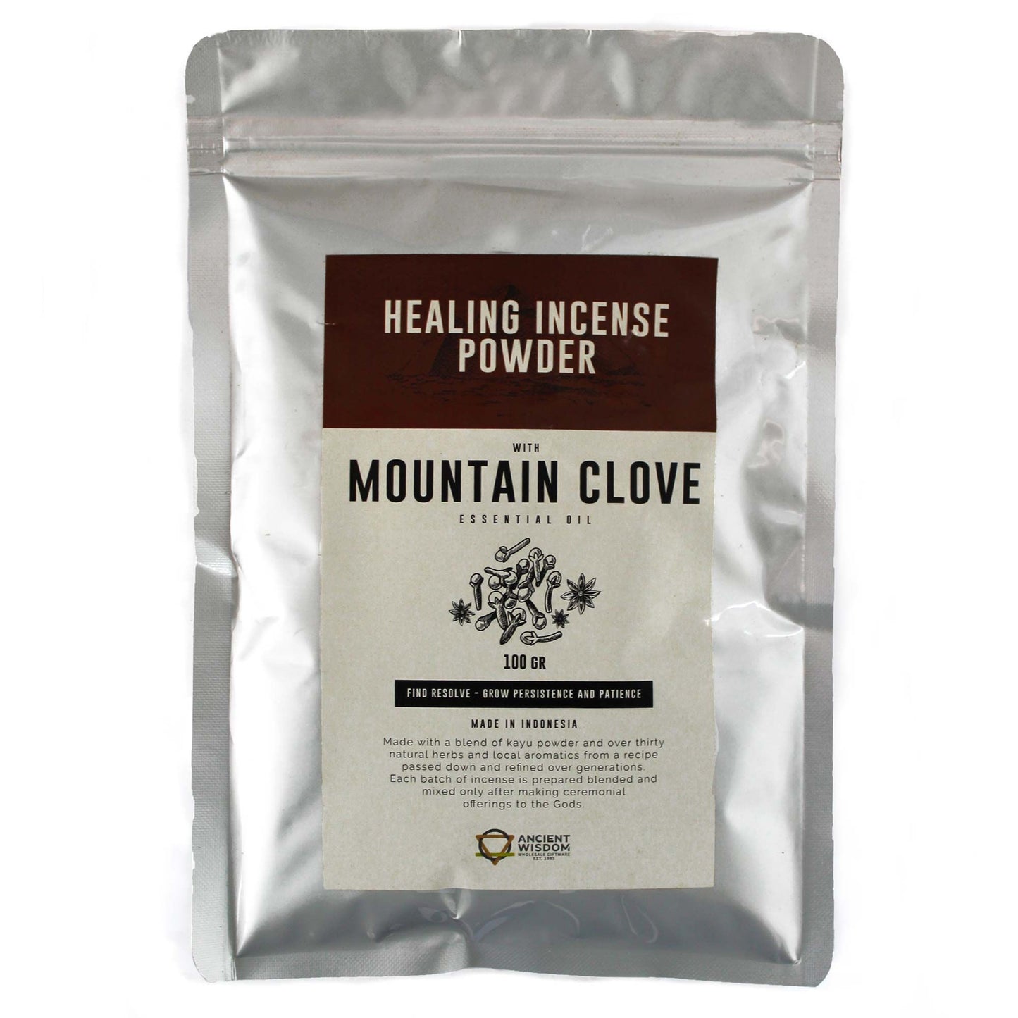 Healing Incense Powder - Mountain Clove 100gm - Vivid Aromas UK